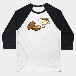 Coffee and Bagel Unite Baseball T-Shirt